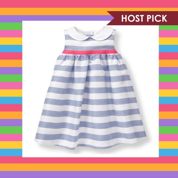 Janie and Jack Other - Janie and Jack Striped Linen Dress